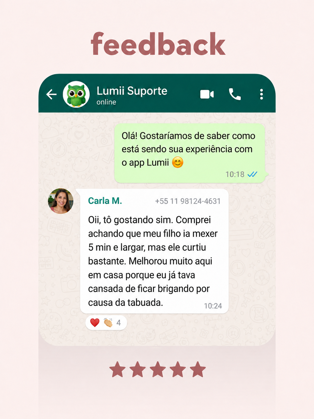 Depoimento de cliente Lumii