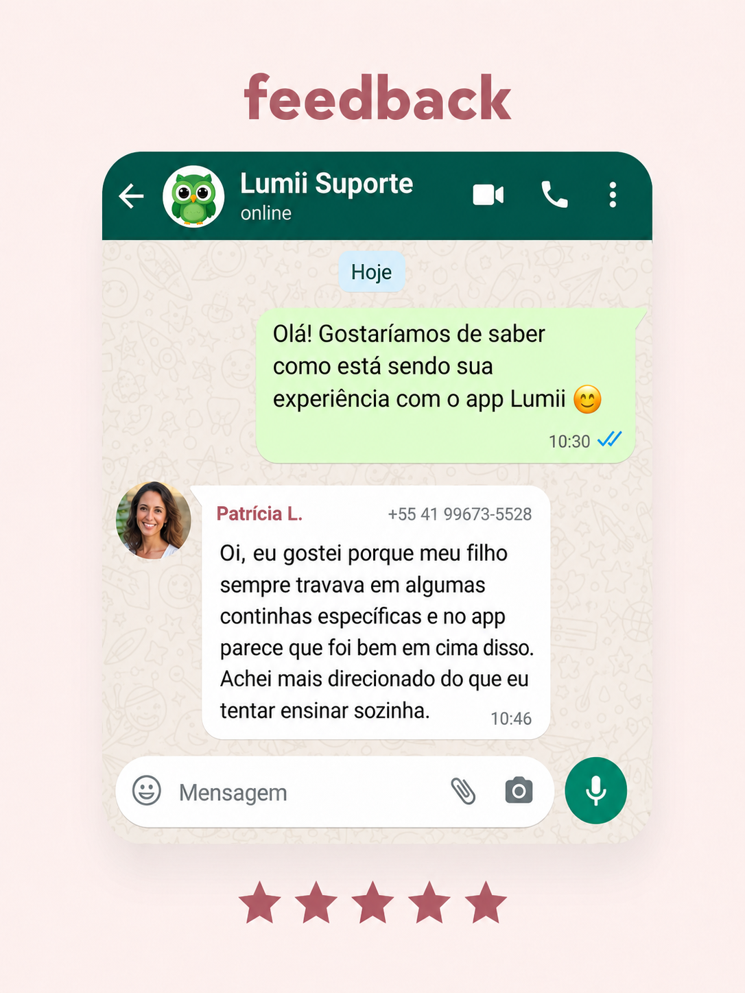 Depoimento de cliente Lumii
